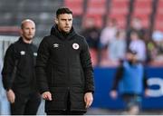2 May 2025; Sligo Rovers manager John Russell during the SSE Airtricity Men's Premier Division match between Sligo Rovers and Drogheda United at The Showgrounds in Sligo. Photo by Piaras Ó Mídheach/Sportsfile