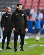 2 May 2025; Sligo Rovers manager John Russell during the SSE Airtricity Men's Premier Division match between Sligo Rovers and Drogheda United at The Showgrounds in Sligo. Photo by Piaras Ó Mídheach/Sportsfile