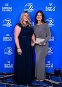 6 May 2025; Michelle McDonnell, left, and Rebecca Tighe on arrival at the Leinster Rugby awards ball 2025 at O'Reilly Hall in UCD, Dublin. Photo by Brendan Moran/Sportsfile