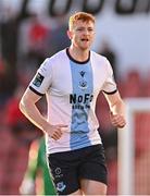 2 May 2025; James Bolger of Drogheda United during the SSE Airtricity Men's Premier Division match between Sligo Rovers and Drogheda United at The Showgrounds in Sligo. Photo by Piaras Ó Mídheach/Sportsfile