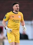 2 May 2025; Sligo Rovers goalkeeper Sam Sargeant during the SSE Airtricity Men's Premier Division match between Sligo Rovers and Drogheda United at The Showgrounds in Sligo. Photo by Piaras Ó Mídheach/Sportsfile