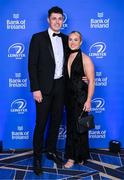 6 May 2025; Max Kennedy and Molly Sullivan on arrival at the Leinster Rugby awards ball 2025 at O'Reilly Hall in UCD, Dublin. Photo by Brendan Moran/Sportsfile