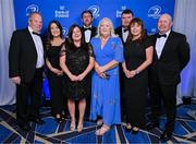 6 May 2025; Members of the OLSC on arrival during the Leinster Rugby awards ball 2025 at O'Reilly Hall in UCD, Dublin. Photo by Brendan Moran/Sportsfile