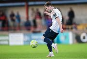 2 May 2025; Conor Kane of Drogheda United during the SSE Airtricity Men's Premier Division match between Sligo Rovers and Drogheda United at The Showgrounds in Sligo. Photo by Piaras Ó Mídheach/Sportsfile