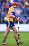 27 April 2025; Peter Duggan of Clare with a broken helmet during the Munster GAA Hurling Senior Championship Round 2 match between Waterford and Clare at Walsh Park in Waterford. Photo by Piaras Ó Mídheach/Sportsfile