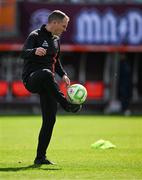 5 May 2025; Bohemians coach Derek Pender before the SSE Airtricity Men's Premier Division match between Galway United and Bohemians at Eamonn Deacy Park in Galway. Photo by Brendan Moran/Sportsfile