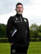 8 May 2025; Manager Stephen Bradley poses for a portrait during a Shamrock Rovers media conference at Roadstone Group Sports Club in Dublin. Photo by Stephen McCarthy/Sportsfile