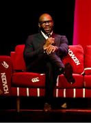 8 May 2025; MC and former England international Ugo Monye ahead of the British & Irish Lions Squad and Captain announcement for the 2025 Tour of Australia at Indigo at The O2 in London, England. Photo by Ben McShane/Sportsfile