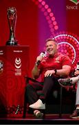 8 May 2025; British & Irish Lions assistant coach John Fogarty speaks ahead of the British & Irish Lions Squad and Captain announcement for the 2025 Tour of Australia at Indigo at The O2 in London, England. Photo by Ben McShane/Sportsfile