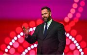8 May 2025; British & Irish Lions Head Coach Andy Farrell during the British & Irish Lions Squad and Captain announcement for the 2025 Tour of Australia at Indigo at The O2 in London, England. Photo by Ben McShane/Sportsfile