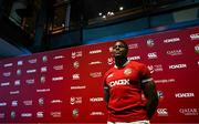 8 May 2025; British & Irish Lions captain Maro Itoje after the British & Irish Lions Squad and Captain announcement for the 2025 Tour of Australia at Indigo at The O2 in London, England. Photo by Ben McShane/Sportsfile