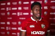 8 May 2025; British & Irish Lions Captain Maro Itoje after the British & Irish Lions Squad and Captain announcement for the 2025 Tour of Australia at Indigo at The O2 in London, England. Photo by Ben McShane/Sportsfile
