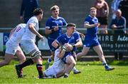 9 May 2025; Cormac Foley of Leinster A in action against Conor McKee of Ulster A during the Interprovincial &quot;A&quot; Rugby match between Leinster A and Ulster A at Castle Avenue in Dublin. Photo by Piaras Ó Mídheach/Sportsfile
