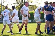 9 May 2025; Harry Sheridan of Ulster A celebrates during the Interprovincial &quot;A&quot; Rugby match between Leinster A and Ulster A at Castle Avenue in Dublin. Photo by Piaras Ó Mídheach/Sportsfile