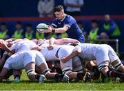 9 May 2025; Cormac Foley of Leinster A during the Interprovincial &quot;A&quot; Rugby match between Leinster A and Ulster A at Castle Avenue in Dublin. Photo by Piaras Ó Mídheach/Sportsfile