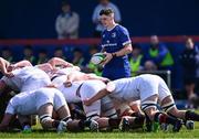 9 May 2025; Cormac Foley of Leinster A during the Interprovincial &quot;A&quot; Rugby match between Leinster A and Ulster A at Castle Avenue in Dublin. Photo by Piaras Ó Mídheach/Sportsfile