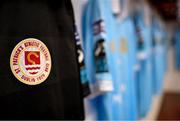 9 May 2025; A general view inside the St Patrick's Athletic dressing room before the SSE Airtricity Men's Premier Division match between Shelbourne and St Patrick's Athletic at Tolka Park in Dublin. Photo by Stephen McCarthy/Sportsfile
