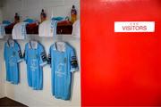 9 May 2025; A general view inside the St Patrick's Athletic dressing room before the SSE Airtricity Men's Premier Division match between Shelbourne and St Patrick's Athletic at Tolka Park in Dublin. Photo by Stephen McCarthy/Sportsfile