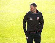 9 May 2025; Derry City manager Tiernan Lynch before the SSE Airtricity Men's Premier Division match between Cork City and Derry City at Turner's Cross in Cork. Photo by Michael P Ryan/Sportsfile