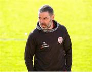 9 May 2025; Derry City manager Tiernan Lynch before the SSE Airtricity Men's Premier Division match between Cork City and Derry City at Turner's Cross in Cork. Photo by Michael P Ryan/Sportsfile