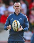 9 May 2025; Munster interim head coach Ian Costello before the United Rugby Championship match between Munster and Ulster at Thomond Park in Limerick. Photo by Brendan Moran/Sportsfile