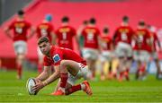 9 May 2025; Jack Crowley of Munster during the United Rugby Championship match between Munster and Ulster at Thomond Park in Limerick. Photo by Brendan Moran/Sportsfile