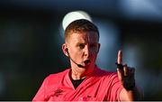 9 May 2025; Referee Daniel Murphy during the SSE Airtricity Men's First Division match between Dundalk and Bray Wanderers at Oriel Park in Dundalk, Louth. Photo by Tyler Miller/Sportsfile