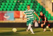 9 May 2025; Graham Burke of Shamrock Rovers kicks a penalty during the SSE Airtricity Men's Premier Division match between Shamrock Rovers and Drogheda United at Tallaght Stadium in Dublin. Photo by Thomas Flinkow/Sportsfile