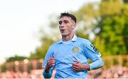 9 May 2025; Mason Melia of St Patrick's Athletic celebrates scoring his side's first goal during the SSE Airtricity Men's Premier Division match between Shelbourne and St Patrick's Athletic at Tolka Park in Dublin. Photo by Piaras Ó Mídheach/Sportsfile