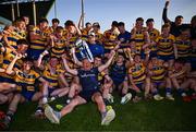 9 May 2025; Roscommon players and staff celebrates with the cup after the Electric Ireland Connacht GAA Football Minor Championship final match between Roscommon and Mayo at Hastings Insurance MacHale Park in Castlebar, Mayo. Photo by Ben McShane/Sportsfile