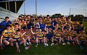 9 May 2025; Roscommon players and staff celebrates with the cup after the Electric Ireland Connacht GAA Football Minor Championship final match between Roscommon and Mayo at Hastings Insurance MacHale Park in Castlebar, Mayo. Photo by Ben McShane/Sportsfile