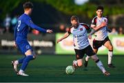 9 May 2025; Daryl Horgan of Dundalk in action against Jamie Duggan of Bray Wanderers during the SSE Airtricity Men's First Division match between Dundalk and Bray Wanderers at Oriel Park in Dundalk, Louth. Photo by Tyler Miller/Sportsfile