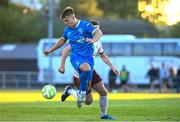 9 May 2025; Tommy Lonegan of Waterford in action against Killian Brouder of Galway United during the SSE Airtricity Men's Premier Division match between Waterford and Galway United at the Regional Sports Centre in Waterford. Photo by Matt Browne/Sportsfile