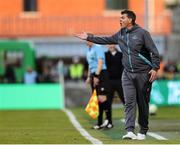 9 May 2025; Drogheda United manager Kevin Doherty during the SSE Airtricity Men's Premier Division match between Shamrock Rovers and Drogheda United at Tallaght Stadium in Dublin. Photo by Thomas Flinkow/Sportsfile