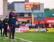 9 May 2025; Shelbourne manager Damien Duff during the SSE Airtricity Men's Premier Division match between Shelbourne and St Patrick's Athletic at Tolka Park in Dublin. Photo by Piaras Ó Mídheach/Sportsfile
