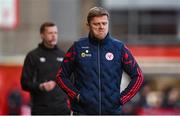 9 May 2025; Shelbourne manager Damien Duff during the SSE Airtricity Men's Premier Division match between Shelbourne and St Patrick's Athletic at Tolka Park in Dublin. Photo by Piaras Ó Mídheach/Sportsfile