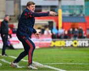 9 May 2025; Shelbourne manager Damien Duff during the SSE Airtricity Men's Premier Division match between Shelbourne and St Patrick's Athletic at Tolka Park in Dublin. Photo by Piaras Ó Mídheach/Sportsfile