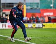 9 May 2025; Shelbourne manager Damien Duff during the SSE Airtricity Men's Premier Division match between Shelbourne and St Patrick's Athletic at Tolka Park in Dublin. Photo by Piaras Ó Mídheach/Sportsfile