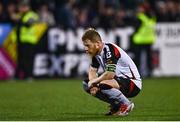 9 May 2025; Daryl Horgan of Dundalk reacts at the final whistle after the SSE Airtricity Men's First Division match between Dundalk and Bray Wanderers at Oriel Park in Dundalk, Louth. Photo by Tyler Miller/Sportsfile