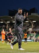 9 May 2025; Drogheda United manager Kevin Doherty after his side's defeat in the SSE Airtricity Men's Premier Division match between Shamrock Rovers and Drogheda United at Tallaght Stadium in Dublin. Photo by Thomas Flinkow/Sportsfile