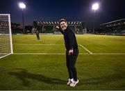 9 May 2025; Shamrock Rovers manager Stephen Bradley celebrates after the SSE Airtricity Men's Premier Division match between Shamrock Rovers and Drogheda United at Tallaght Stadium in Dublin. Photo by David Fitzgerald/Sportsfile