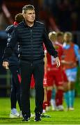 9 May 2025; St Patrick's Athletic manager Stephen Kenny after his side's defeat in the SSE Airtricity Men's Premier Division match between Shelbourne and St Patrick's Athletic at Tolka Park in Dublin. Photo by Piaras Ó Mídheach/Sportsfile