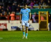 9 May 2025; Joe Redmond of St Patrick's Athletic after his side's defeat in the SSE Airtricity Men's Premier Division match between Shelbourne and St Patrick's Athletic at Tolka Park in Dublin. Photo by Piaras Ó Mídheach/Sportsfile