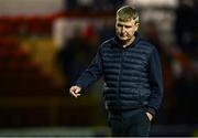 9 May 2025; St Patrick's Athletic manager Stephen Kenny after his side's defeat in the SSE Airtricity Men's Premier Division match between Shelbourne and St Patrick's Athletic at Tolka Park in Dublin. Photo by Piaras Ó Mídheach/Sportsfile