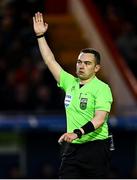9 May 2025; Referee Kevin O'Sullivan during the SSE Airtricity Men's Premier Division match between Shelbourne and St Patrick's Athletic at Tolka Park in Dublin. Photo by Piaras Ó Mídheach/Sportsfile