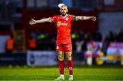 9 May 2025; Mark Coyle of Shelbourne during the SSE Airtricity Men's Premier Division match between Shelbourne and St Patrick's Athletic at Tolka Park in Dublin. Photo by Piaras Ó Mídheach/Sportsfile