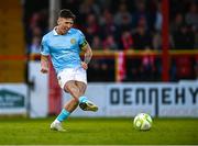 9 May 2025; Joe Redmond of St Patrick's Athletic during the SSE Airtricity Men's Premier Division match between Shelbourne and St Patrick's Athletic at Tolka Park in Dublin. Photo by Piaras Ó Mídheach/Sportsfile