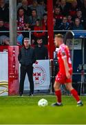 9 May 2025; St Patrick's Athletic manager Stephen Kenny during the SSE Airtricity Men's Premier Division match between Shelbourne and St Patrick's Athletic at Tolka Park in Dublin. Photo by Piaras Ó Mídheach/Sportsfile