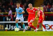 9 May 2025; Kerr McInroy of Shelbourne during the SSE Airtricity Men's Premier Division match between Shelbourne and St Patrick's Athletic at Tolka Park in Dublin. Photo by Piaras Ó Mídheach/Sportsfile