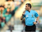 9 May 2025; Referee Paul Mcloughlin during the SSE Airtricity Men's Premier Division match between Shamrock Rovers and Drogheda United at Tallaght Stadium in Dublin. Photo by Thomas Flinkow/Sportsfile